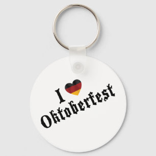 I Love Oktoberfest Key Ring