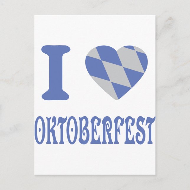 I love oktoberfest postcard (Front)