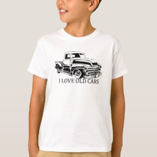 I Love Old Cars Kids' Basic American Apparel T-Shi T-Shirt