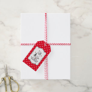 I Love Old English Sheepdogs (Grey 1) Cute OES Gift Tags