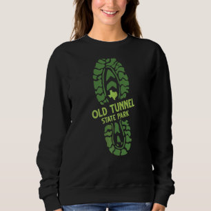 I Love Old Tunnel State Park Texas Tx Hiking Boot Sweatshirt