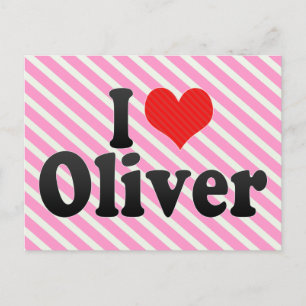 I Love Oliver Postcard
