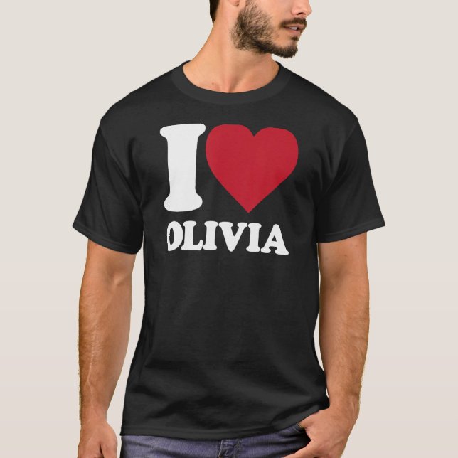 I Love Olivia - I heart Olivia T-Shirt (Front)