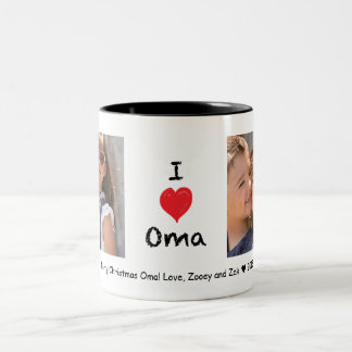 I love Oma 2 Photo Customisable Mug