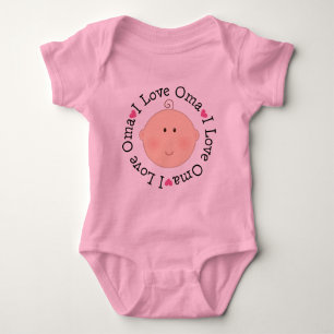 I Love Oma Baby Bodysuit