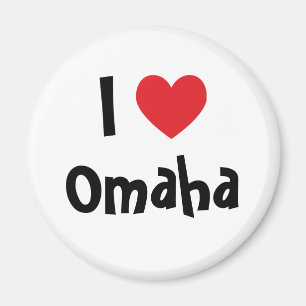 I Love Omaha Magnet