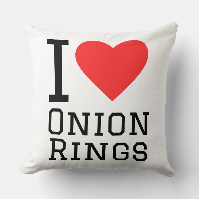 I love onion rings cushion (Front)