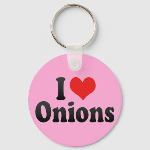 I Love Onions Key Ring