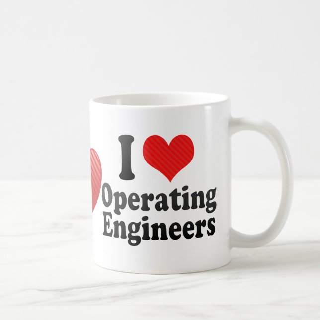I Love Operating Engineers Coffee Mug (Right)