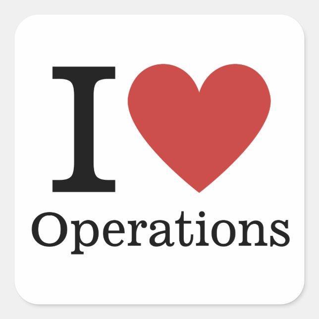 I ❤️ Love Operations - Operations Dept. - STICKER (Front)