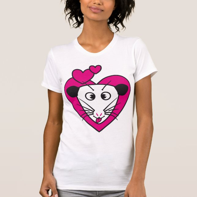 I Love Opossum T-Shirt (Front)