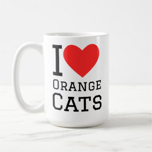 I love orange cats coffee mug