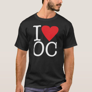 I Love Orange County (White/Red) T-Shirt