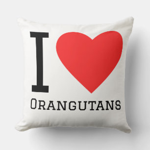 I love orangutans cushion