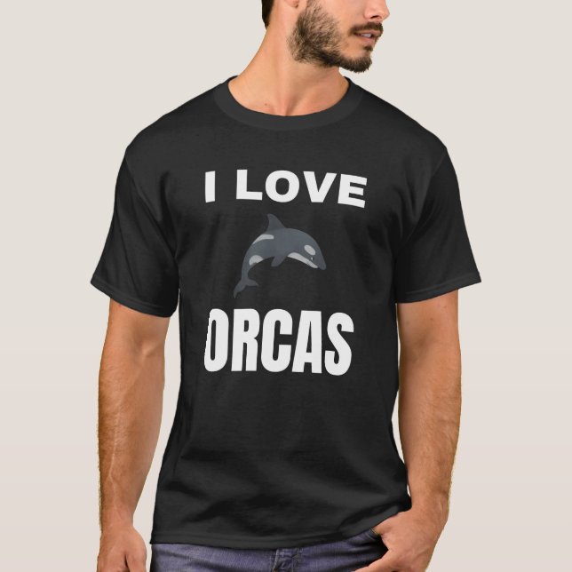 I love Orcas T-Shirt (Front)