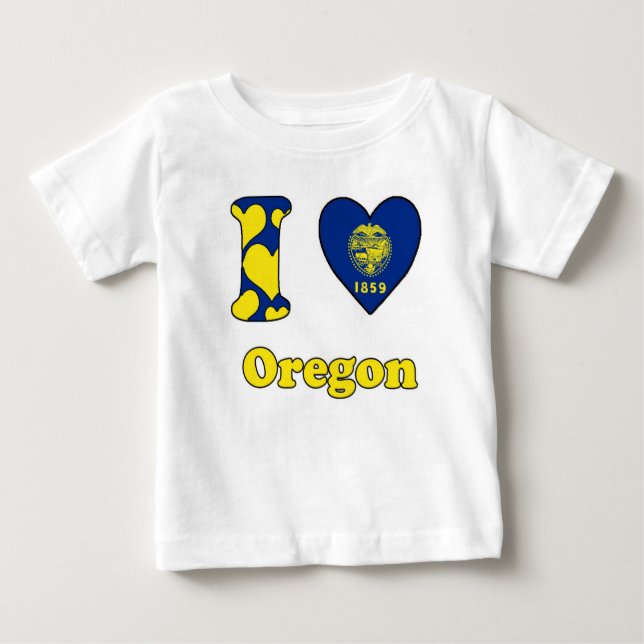I love Oregon Baby T-Shirt (Front)
