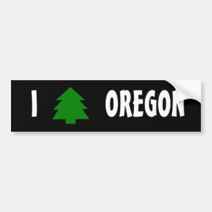 I love Oregon Bumper Sticker