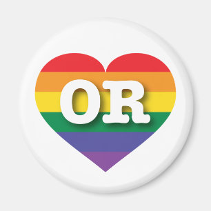 I love Oregon Gay Pride Magnet