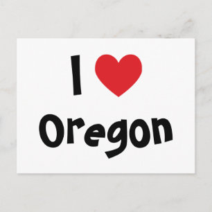 I Love Oregon Postcard