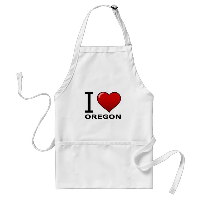 I LOVE OREGON STANDARD APRON (Front)