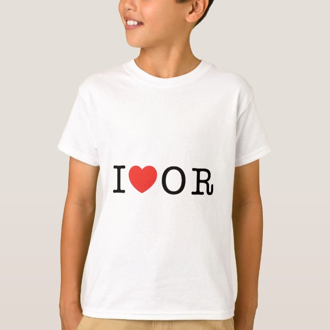 I LOVE Oregon T-Shirt (Front)