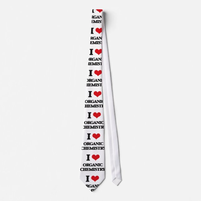I Love Organic Chemistry Tie (Front)
