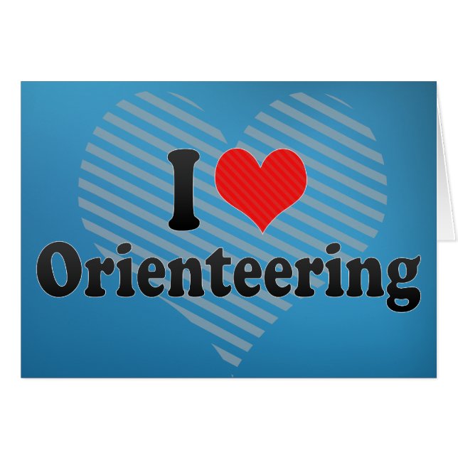 I Love Orienteering (Front Horizontal)