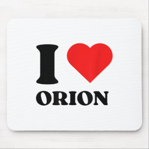 I Love Orion I Heart Orion Name Y2k Valentines Day Mouse Pad