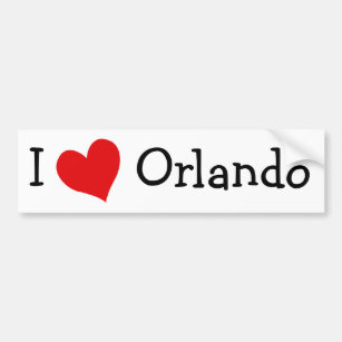I Love Orlando Bumper Sticker