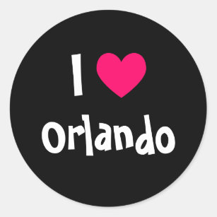 I Love Orlando Classic Round Sticker
