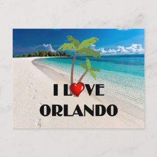 I Love Orlando, Florida Postcard