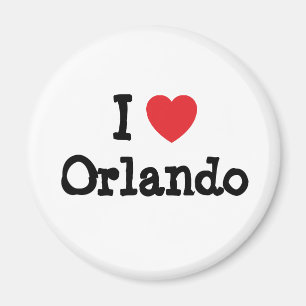 I love Orlando heart custom personalised Magnet