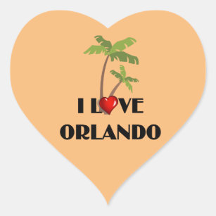 I Love Orlando Heart Sticker