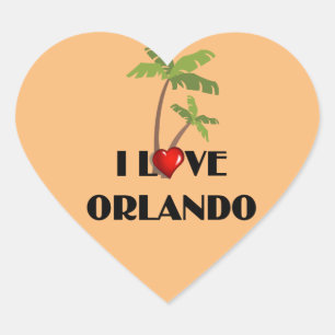 I Love Orlando Heart Sticker