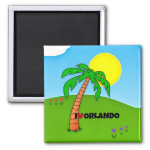I Love Orlando, Palm Tree and Sunshine Magnet