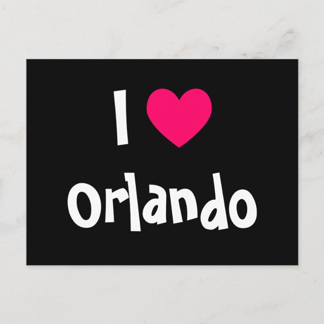 I Love Orlando Postcard (Front)