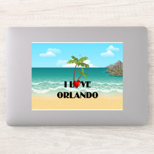 I Love Orlando, tropical design,