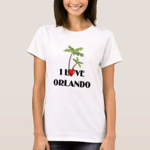 I Love Orlando, tropical design T-Shirt