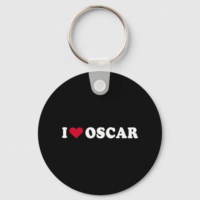 I LOVE OSCAR KEY RING (Front)