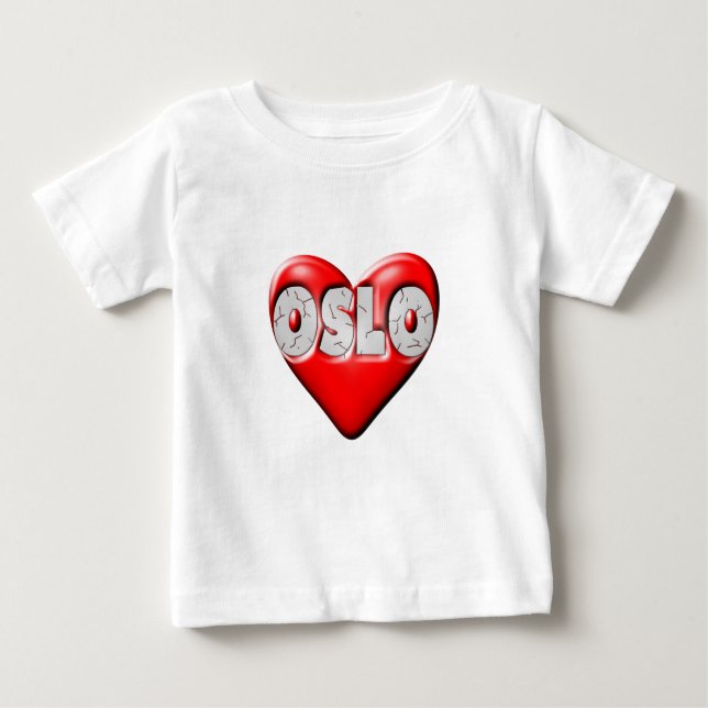 I Love Oslo Norway Baby T-Shirt (Front)