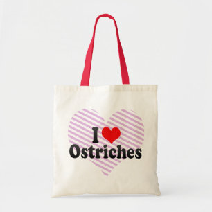 I Love Ostriches Tote Bag