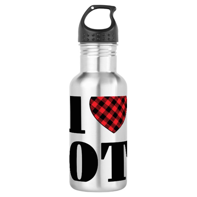 I Love OT Occupational Therapy 710 Ml Water Bottle (Front)