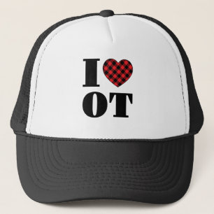 I Love OT Occupational Therapy Trucker Hat