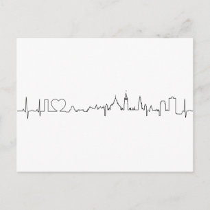 I love Ottawa in an extraordinary ecg style Postcard