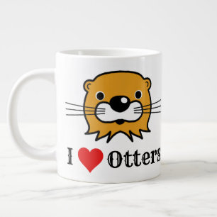 I Love Otters. Otter Appreciation Large Coffee Mug