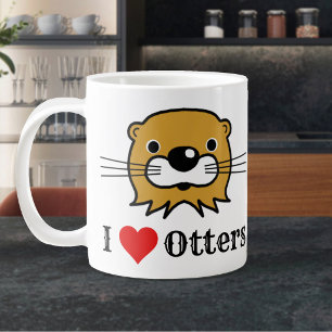 I Love Otters. Otter Appreciation Large Coffee Mug