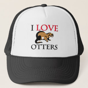 I Love Otters Trucker Hat