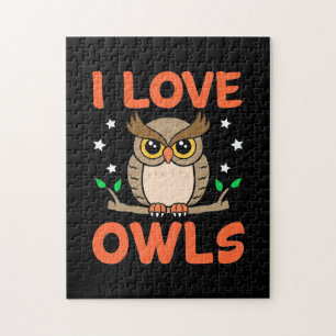 I Love Owls Jigsaw Puzzle