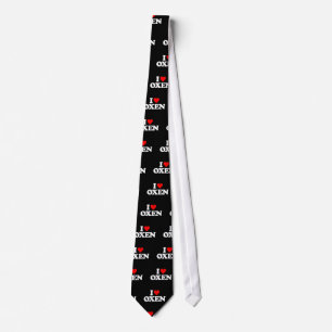 I LOVE OXEN TIE