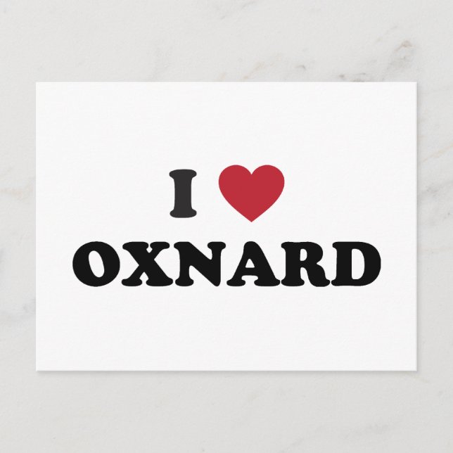I Love Oxnard California Postcard (Front)